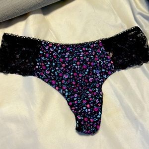 Brand new with tags Victoria Secrets small Floral Thong